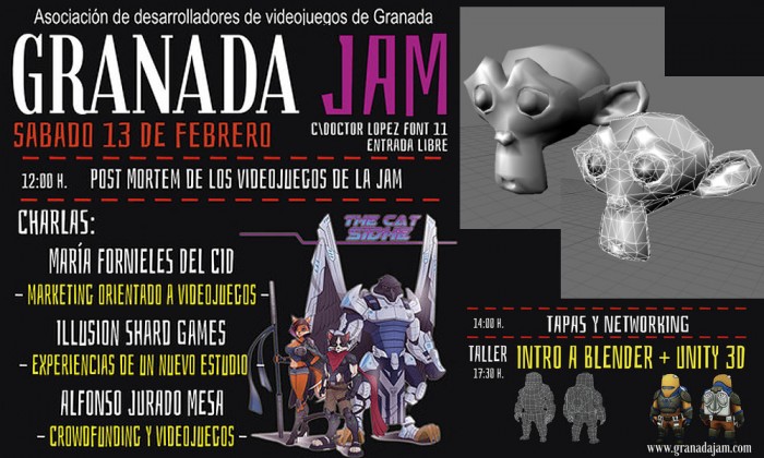 Programación para el evento del día 13 - Granada Jam